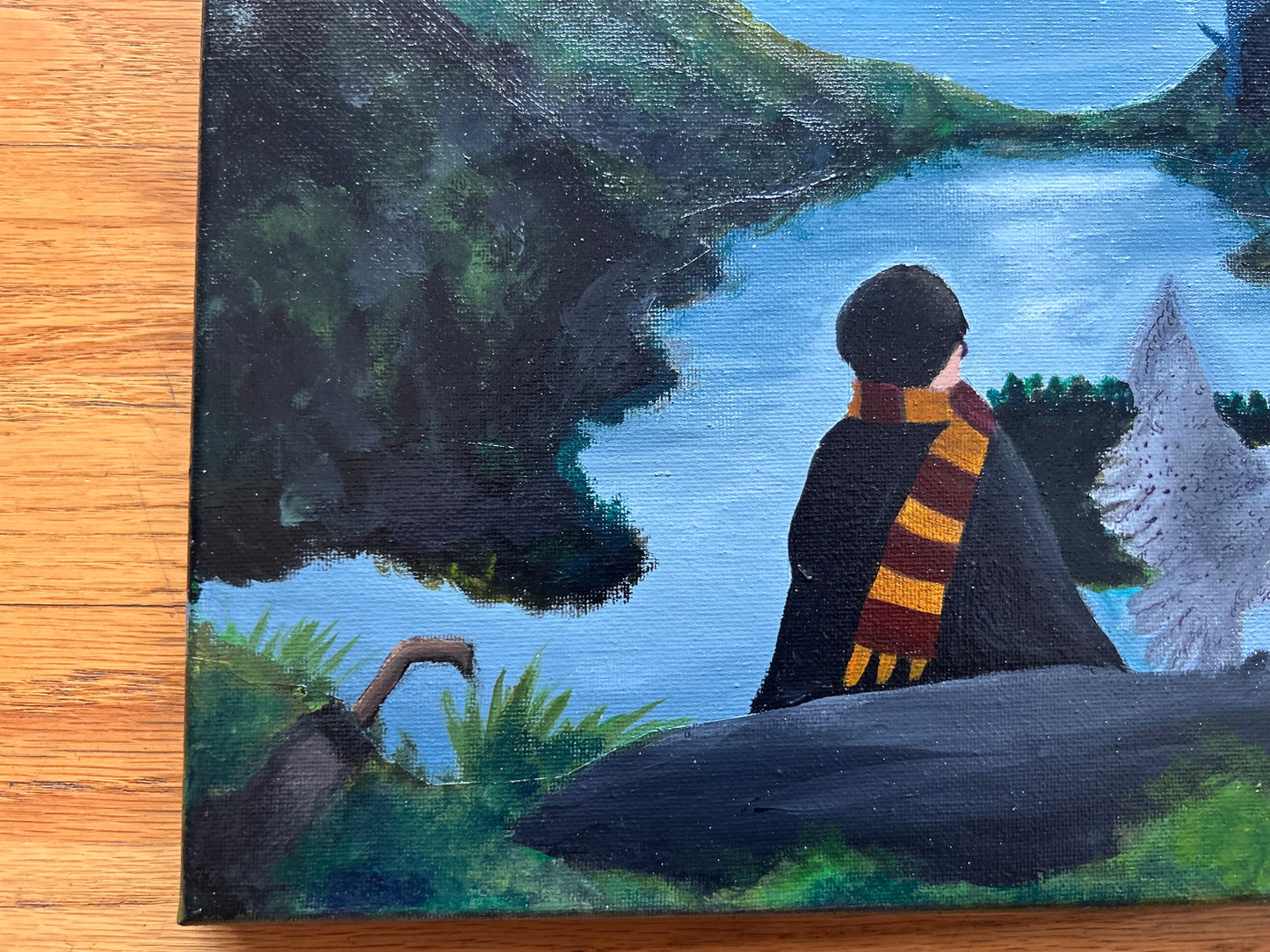 « Harry et Hedwige » à la peinture acrylique ! (Œuvre originale)