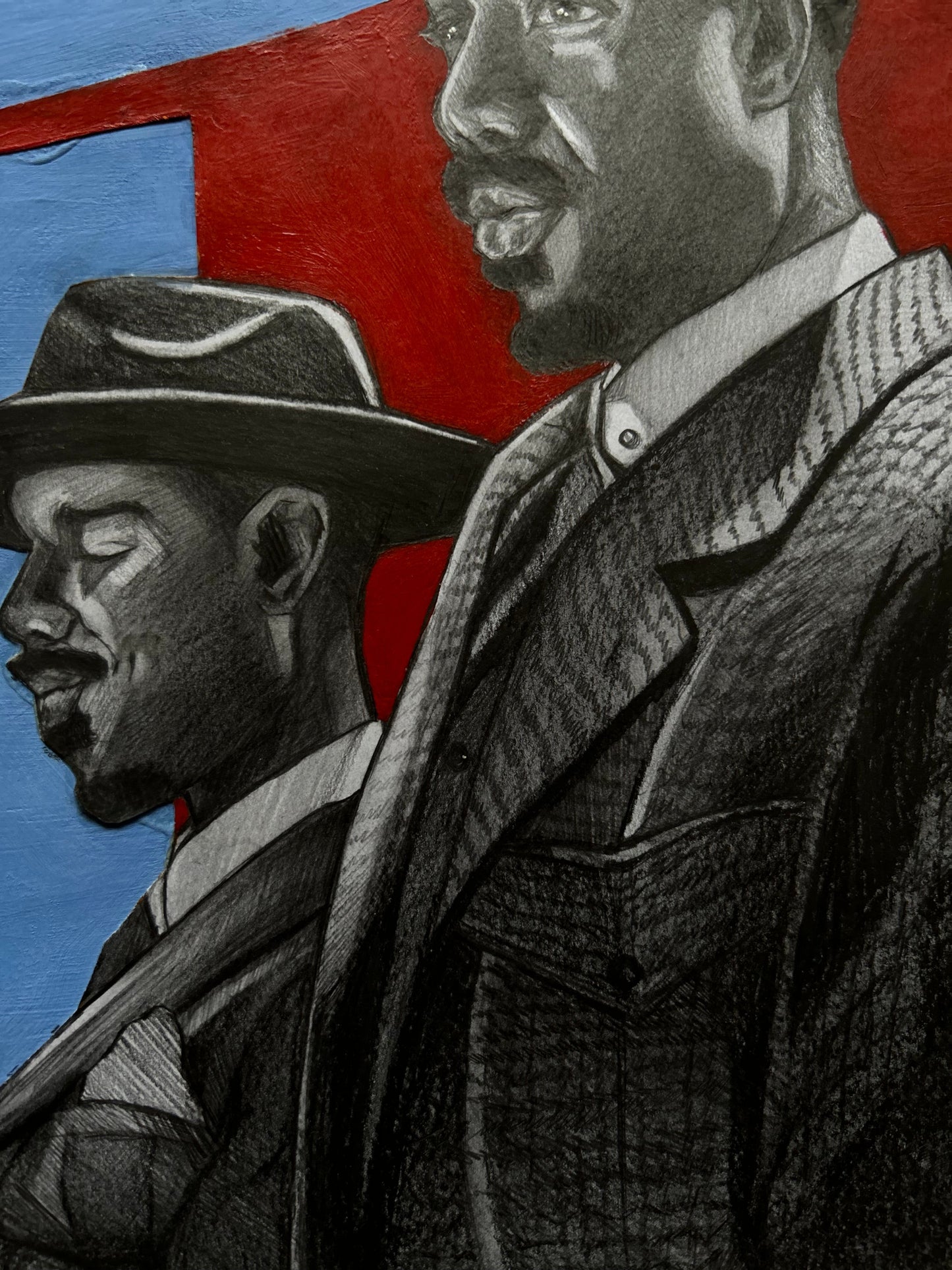 « Les Jumeaux de la Cheminée » en graphite ! (Œuvre originale)