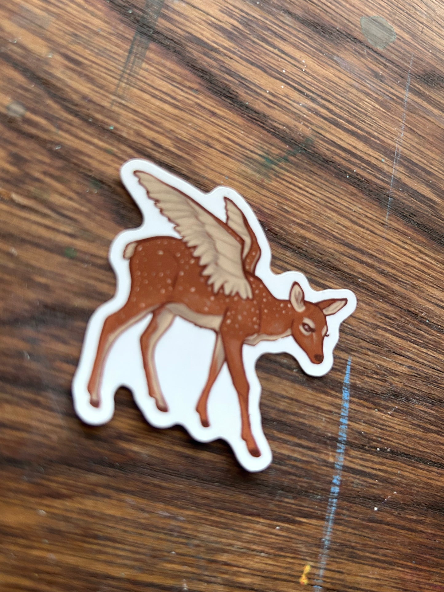 “Angel Deer” Vinyl Sticker!