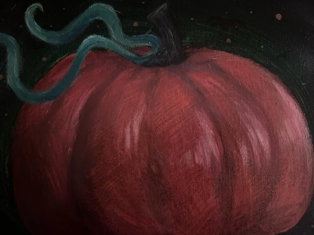 “Pumpkin Nights” In Acrylic Paint! (ORIGINAL artwork)