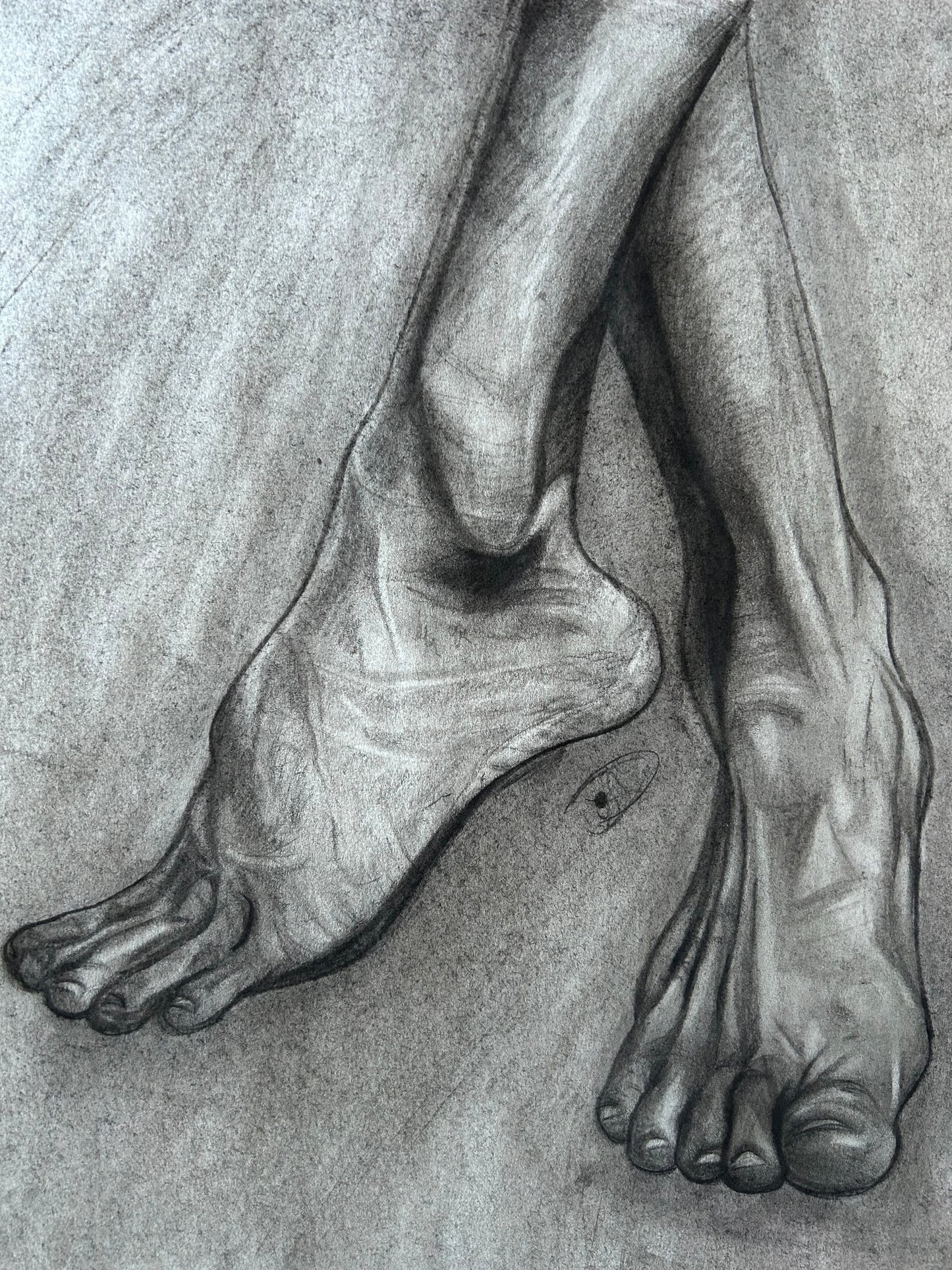 Foot Study In Charcoal! (ORIGINAL artwork)