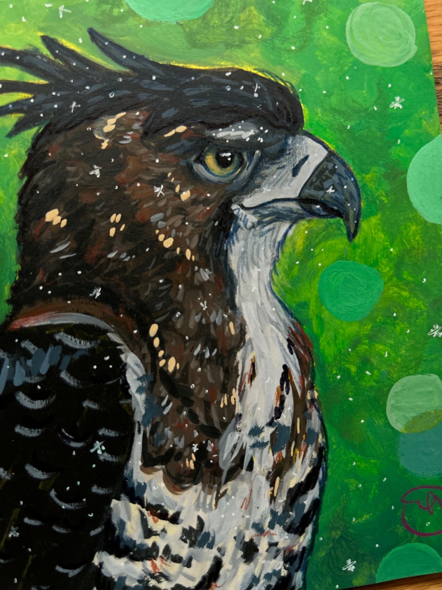 “Flared Courage” In Gouache! (ORIGINAL artwork)