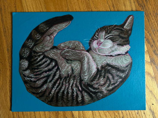 Cat Study in Acrylic Paint! (ORIGINAL artwork)