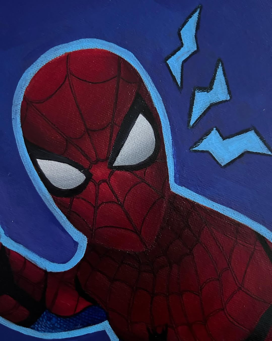 “Spidey Sense” in Acrylic Paint! (ORIGINAL artwork)