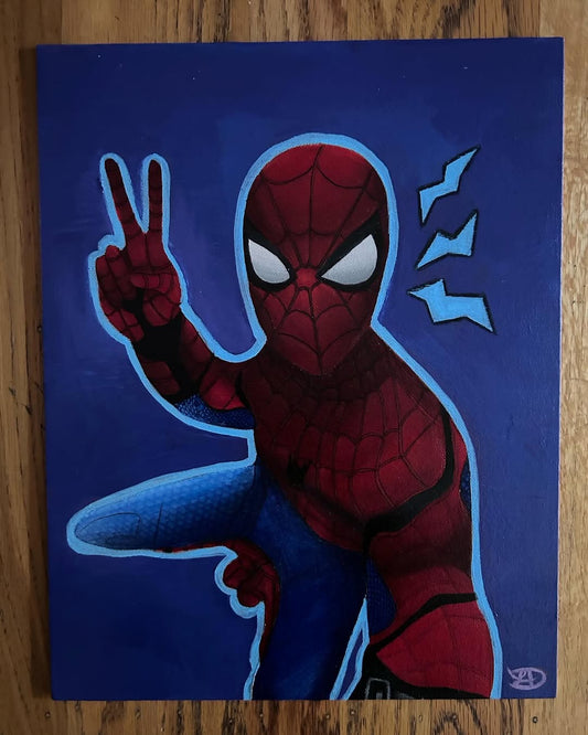 “Spidey Sense” in Acrylic Paint! (ORIGINAL artwork)