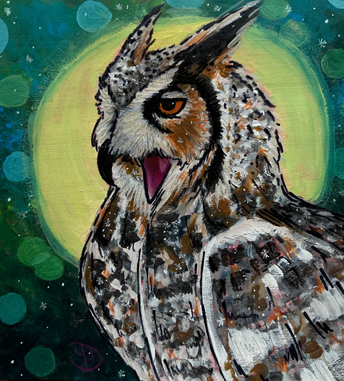 “Luminous Feathers” In Gouache! (ORIGINAL artwork)