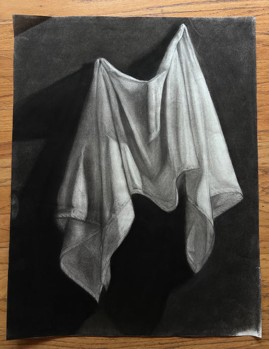 Cloth Study in Charcoal (ORIGINAL artwork)